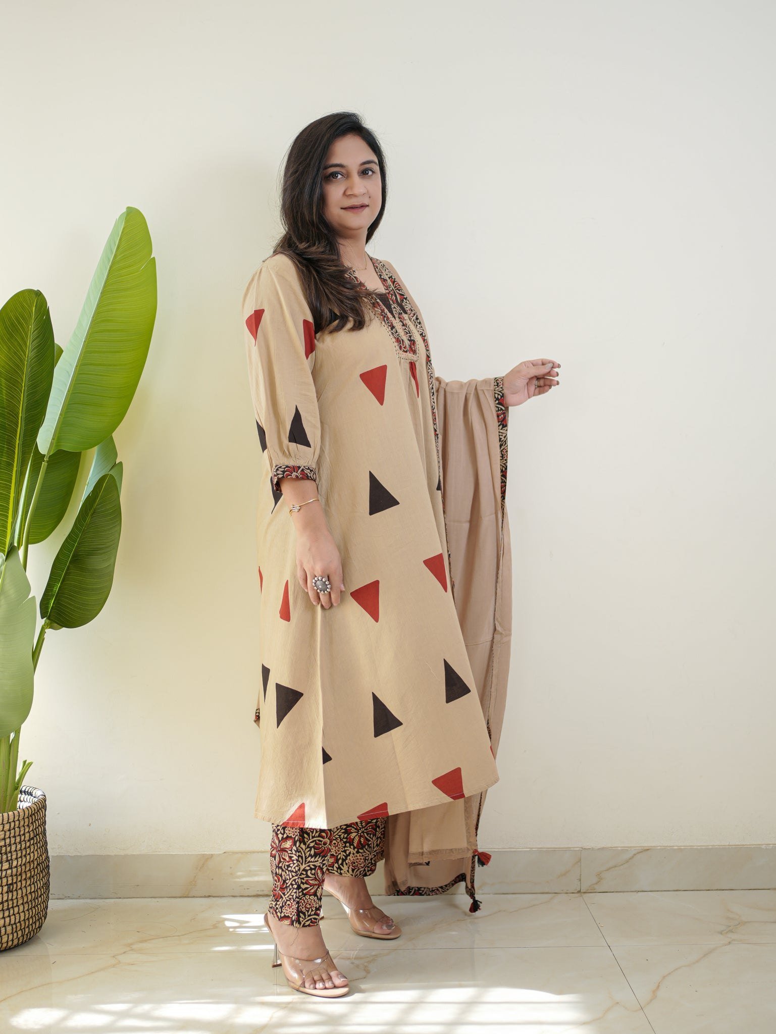 Desert Muse Printed Kurta Set with Dupatta - Image 7
