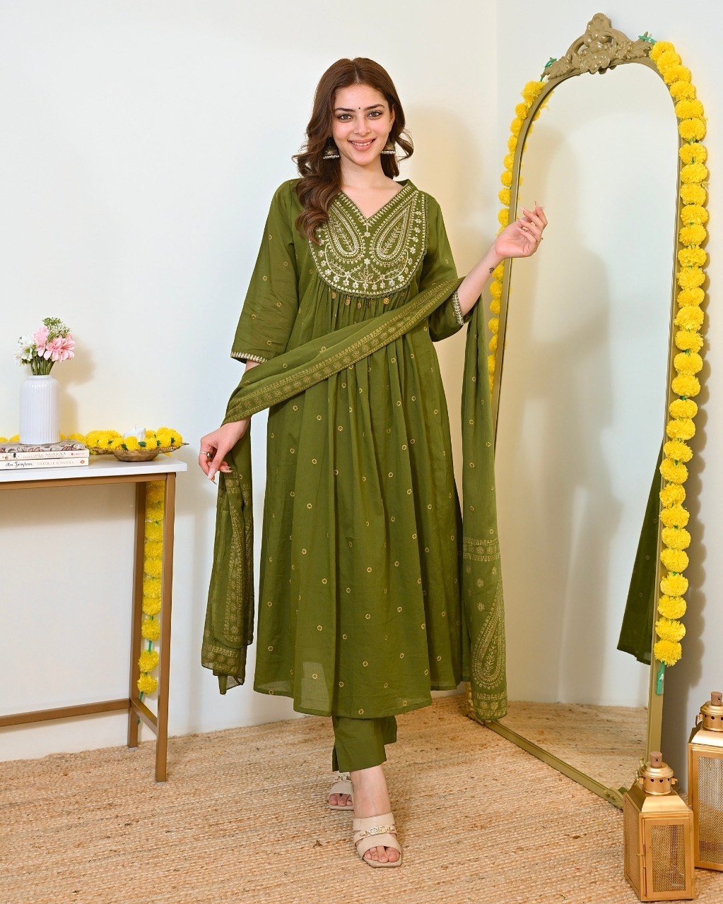 Terracotta Royale Embroidered Kurta - Image 16