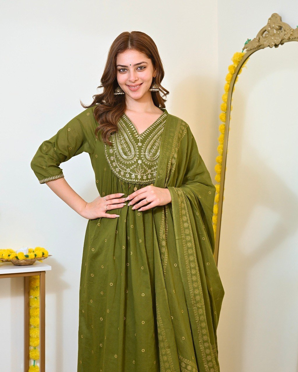 Terracotta Royale Embroidered Kurta - Image 12